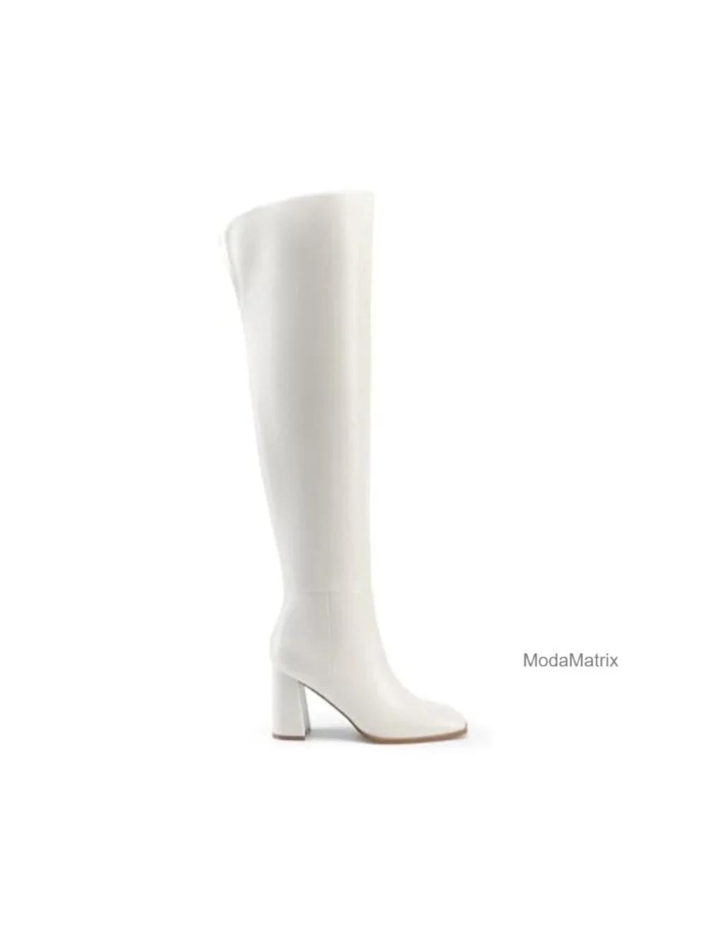 Over the Knee Boots for Women Square Toe Block Heel Thigh High Side Zipper Fall